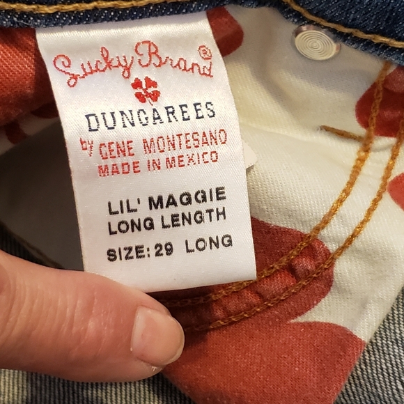 LUCKY BRAND DUNGAREES JEANS - Picture 8 of 11